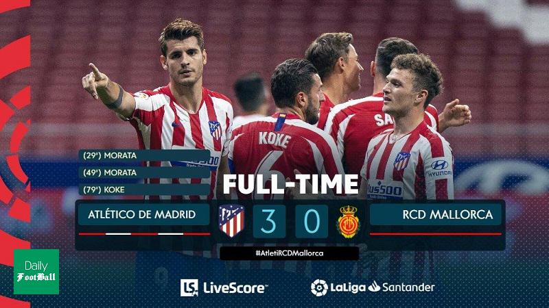 نتیجه بازی اتلتیکو مادرید و مایورکا/ پیروزی خانگی شاگردان سیمئونه