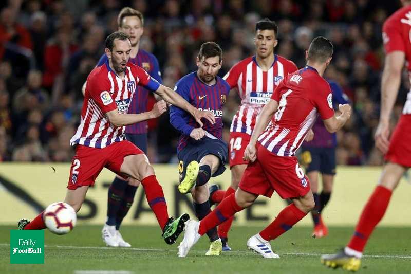 ترکیب بارسلونا و اتلتیکو مادرید برای بازی امشب 19 دی 98