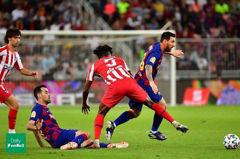 نتیجه بازی بارسلونا و اتلتیکو مادرید/ صعود شاگردان سيمئونه به فينال سوپرجام اسپانيا
