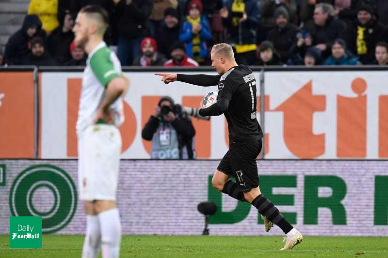 نتیجه بازی دورتموند و آگزبورگ/ پیروزی زنبورها با هتریک هالاند