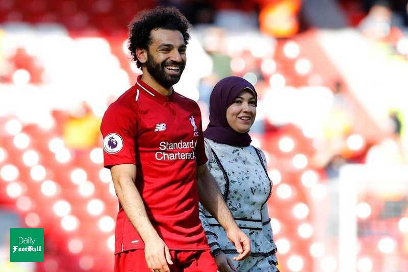 حجاب همسر محمد صلاح در جشن کریسمس + عکس