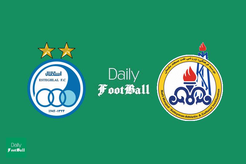 ساعت بازی استقلال و نفت مسجدسلیمان امروز شنبه 12 بهمن 98