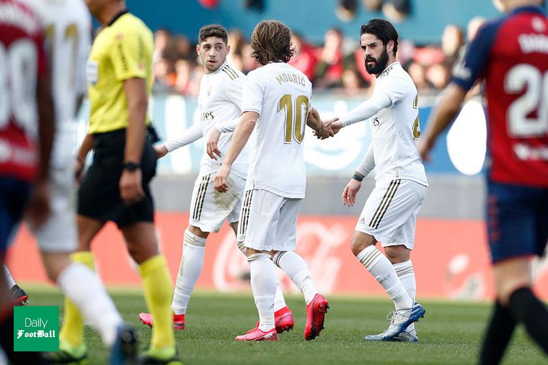 پخش زنده بازی رئال مادرید و اوساسونا امشب یکشنبه 20 بهمن 98