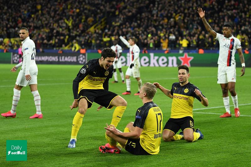 نتیجه بازی دورتموند و پاری سن ژرمن/ پیروزی زنبورها با دبل هالاند