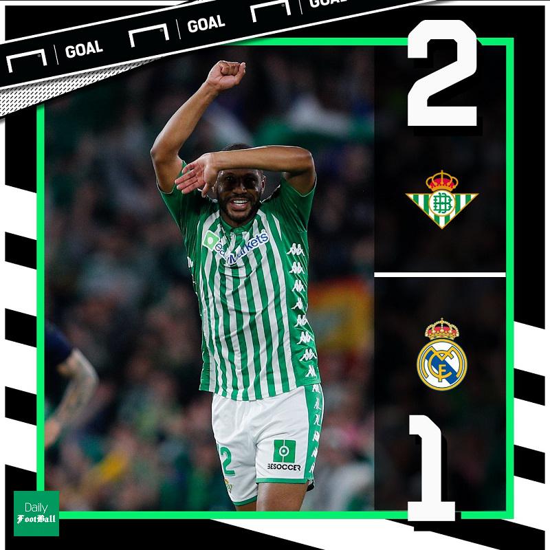 نتیجه بازی رئال مادرید و رئال بتیس دیشب یکشنبه 18 اسفند 98