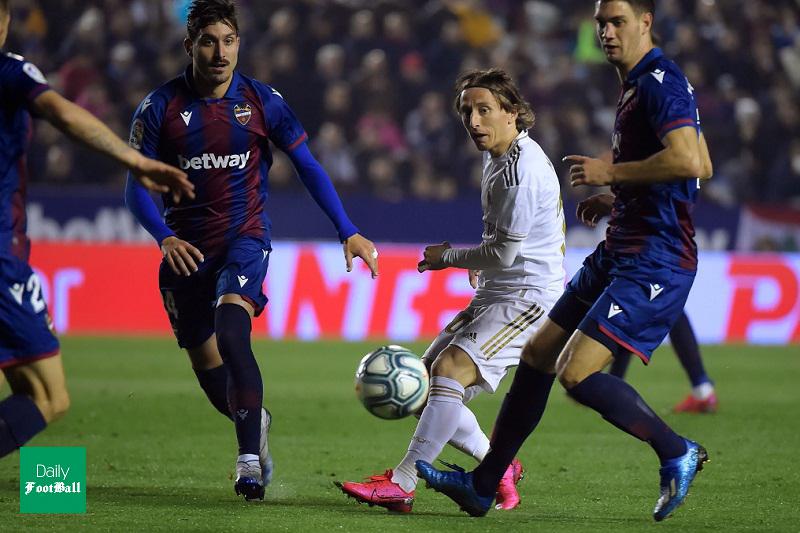 نتیجه بازی رئال مادرید و لوانته/ شکست بدموقع شاگردان زیدان