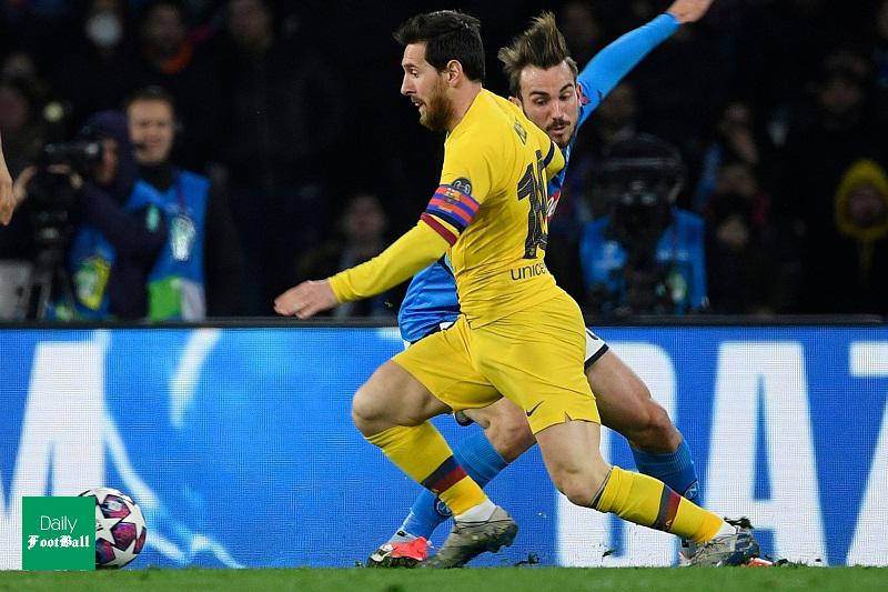 خلاصه بازی بارسلونا و ناپولی دیشب سه شنبه 6 اسفند 98 + فیلم