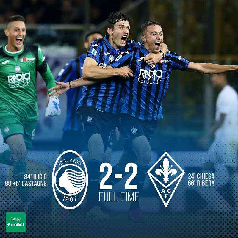 تساوی آتالانتا و فیورنتینا در شب گلزنی ریبری
