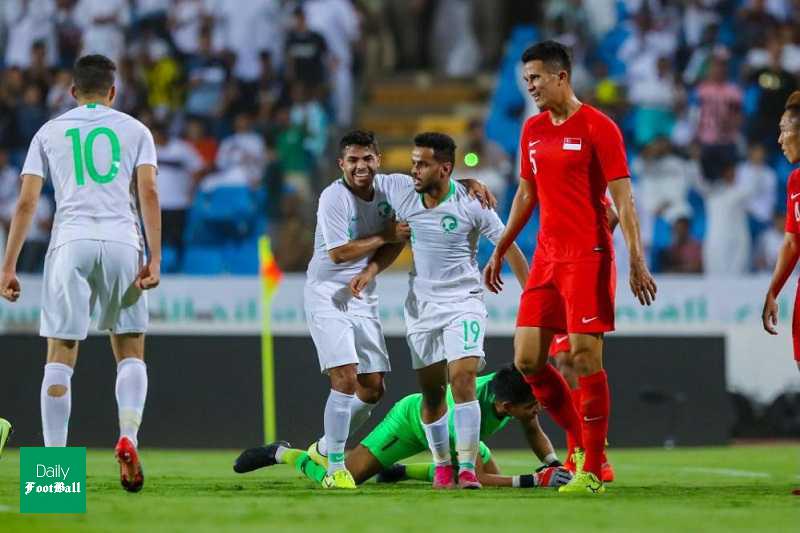 پیروزی خانگی عربستان مقابل سنگاپور در انتخابی جام جهانی 2022