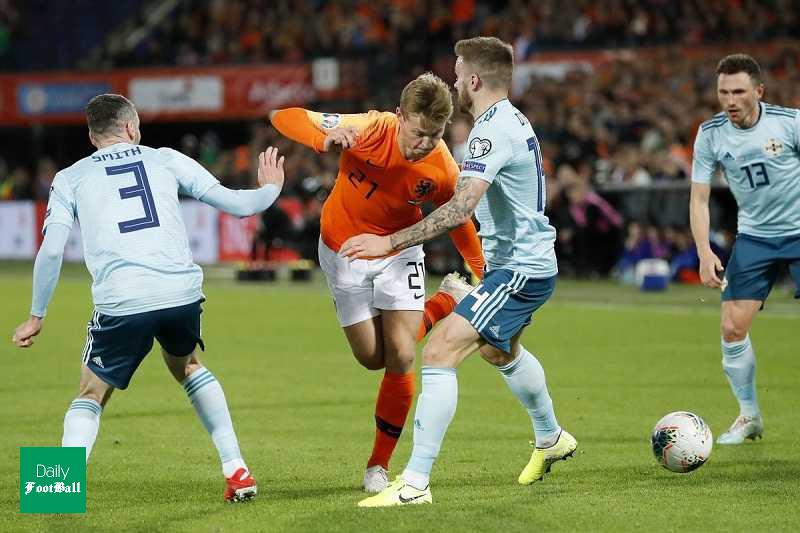 خلاصه بازی هلند و ایرلند شمالی در انتخابی یورو 2020 + فیلم