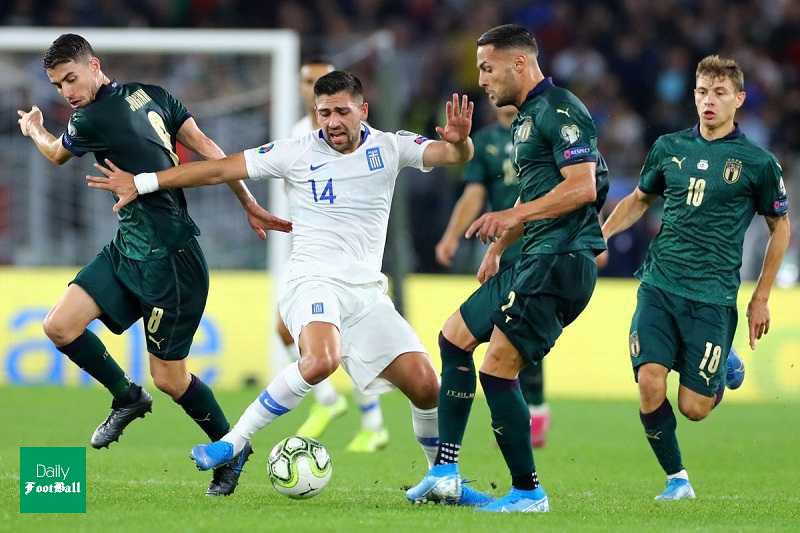 خلاصه بازی ایتالیا و یونان در 20 مهر 98 + فیلم