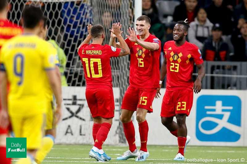 نتیجه بازی بلژیک و قزاقستان/ هشتمین برد متوالی بلژیک