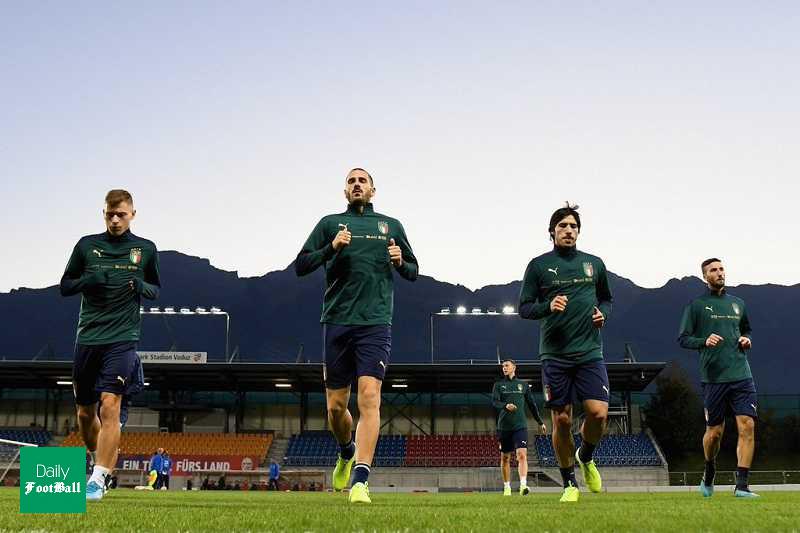 ترکیب اصلی ایتالیا مقابل لیختن اشتاین