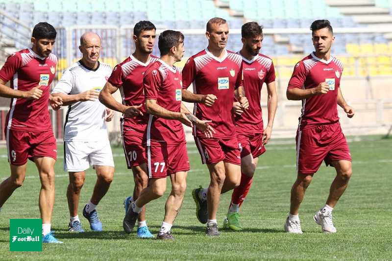 درگیری دو بازیکن پرسپولیس در تمرین امروز سرخپوشان