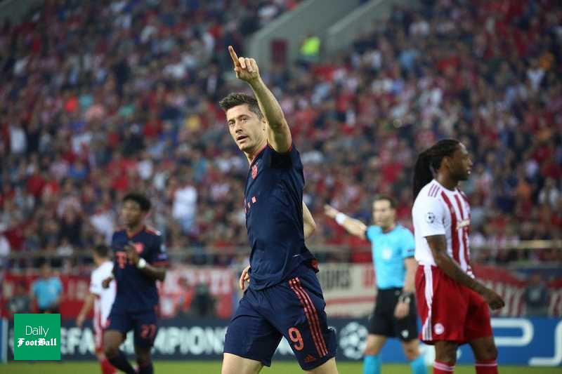 نتیجه بازی بایرن مونیخ و المپیاکوس/ پیروزی سخت بایرن با دبل لواندوفسکی