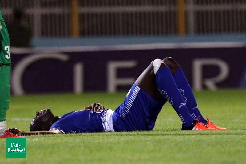 لحظه مصدومیت سجاد آقایی و شیخ دیاباته + عکس