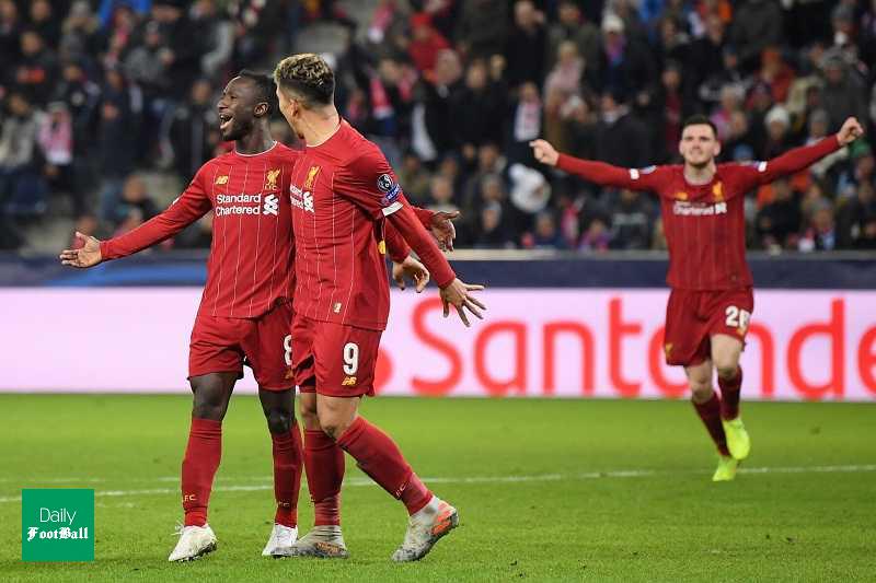 خلاصه بازی لیورپول و سالزبورگ امشب سه شنبه 19 آذر 98 + فیلم