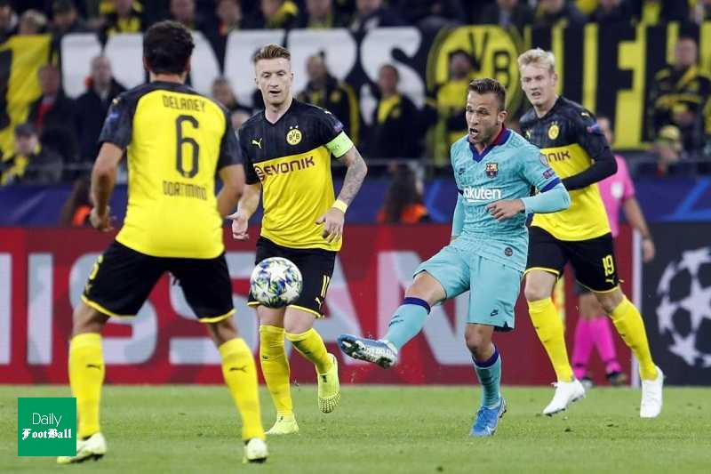 ساعت بازی بارسلونا و دورتموند امشب چهارشنبه 6 آذر 98