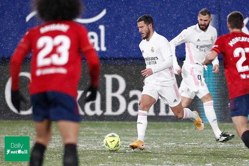 نتیجه بازی رئال مادرید و اوساسونا| فرصت سوزی شاگردان زیدان