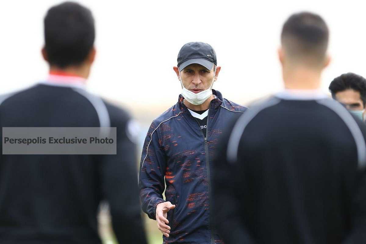 پایان شایعات قهر یحیی گل محمدی با حضور در تمرین پرسپولیس