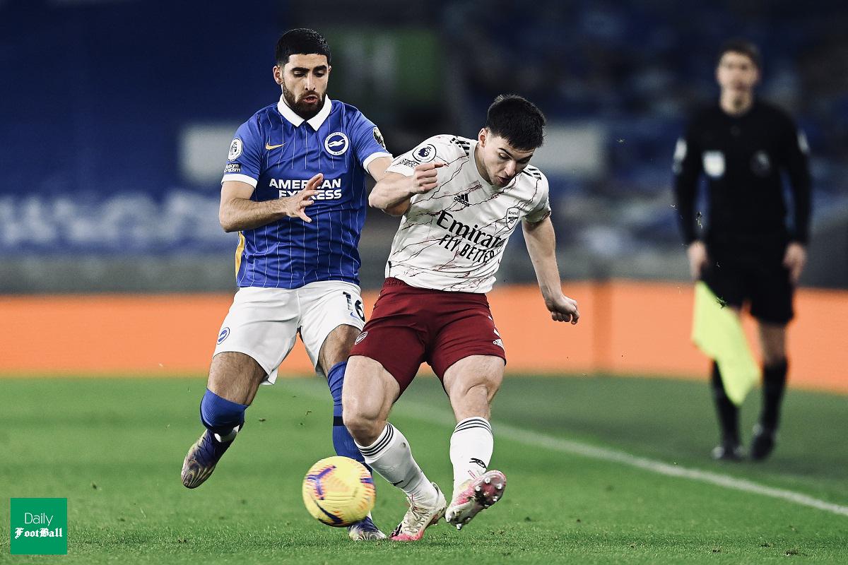 نتیجه بازی برایتون و آرسنال| شکست خانگی برایتون با حضور علیرضا جهانبخش