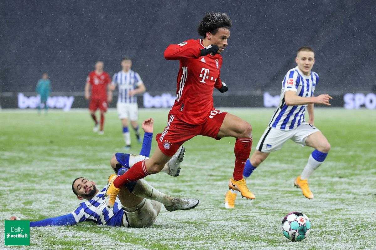 نتیجه بازی بایرن مونیخ و هرتابرلین| پیروزی بایرن در شب برفی برلین