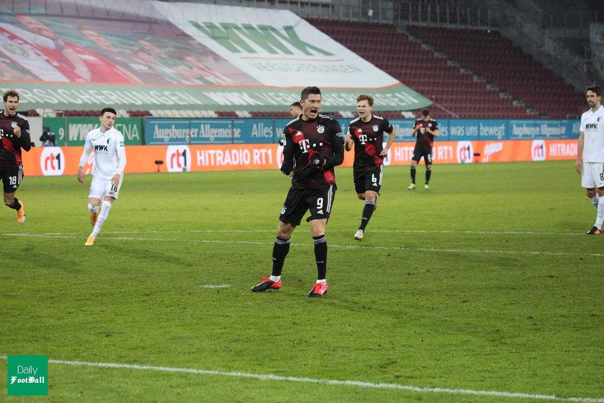 نتیجه بازی بایرن مونیخ و آگزبورگ| پیروزی بایرن با گلزنی لواندوفسکی