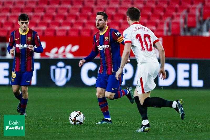 نتیجه بازی بارسلونا و سویا| شکست بارسا در بازی رفت نیمه نهایی جام حذفی اسپانیا