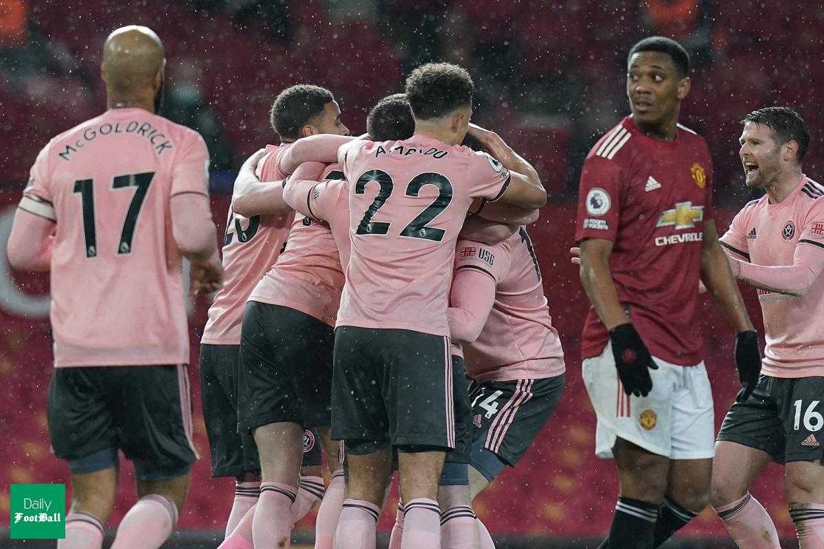 نتیجه بازی منچستریونایتد و شفیلد یونایتد| شکست خانگی شیاطین سرخ