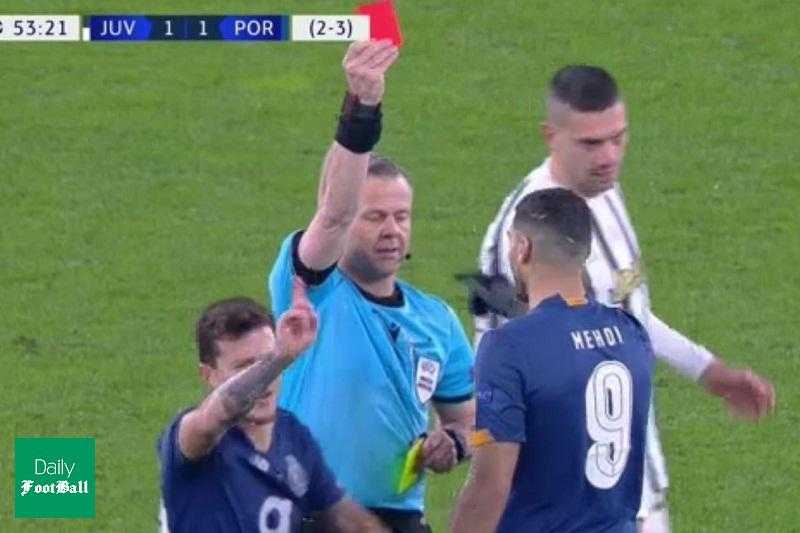 فیلم| اخراج مهدی طارمی در بازی یوونتوس و پورتو