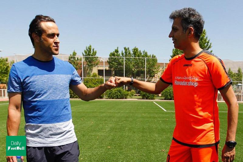 علی کریمی شماره فرهاد مجیدی را پوشید