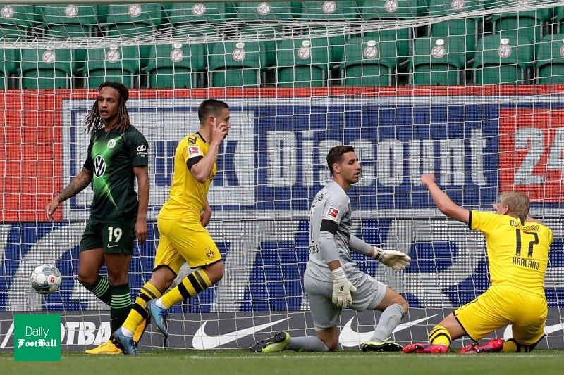 خلاصه بازی دورتموند و ولفسبورگ امروز شنبه 3 خرداد 99 + فیلم