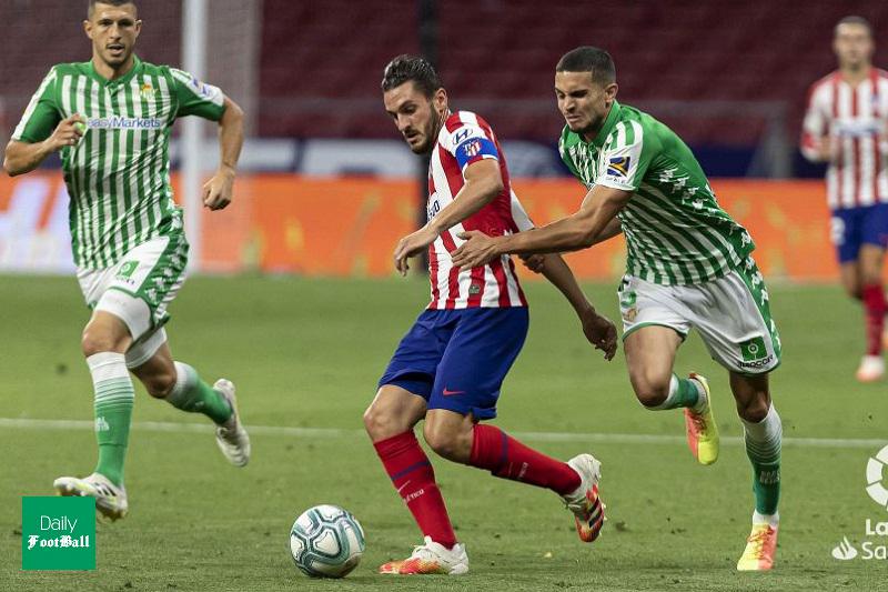 خلاصه بازی اتلتیکو مادرید و رئال بتیس دیشب شنبه 21 تیر 99 + فیلم