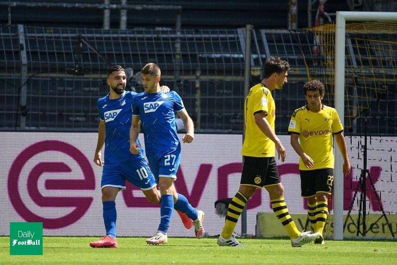 خلاصه بازی دورتموند و هوفنهایم امشب شنبه 7 تیر 99 + فیلم