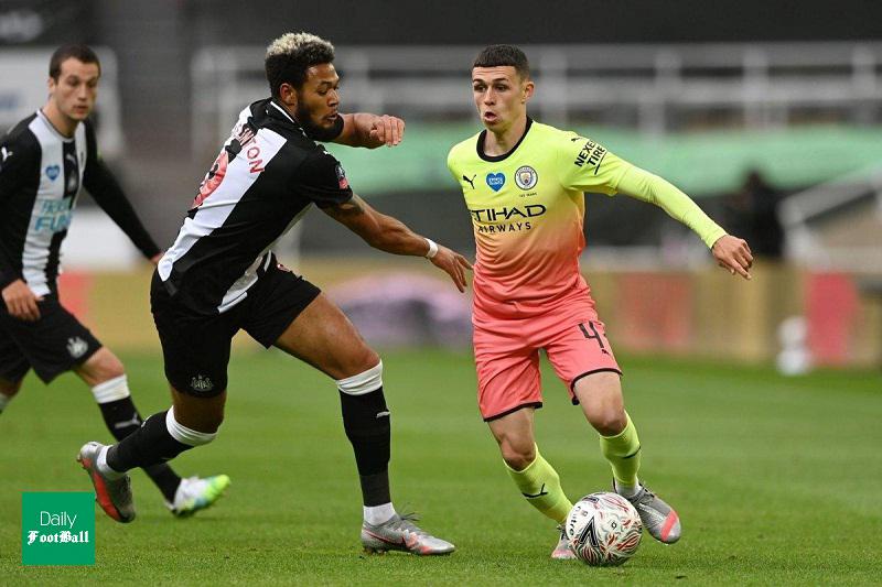 خلاصه بازی منچسترسیتی و نیوکاسل دیشب یکشنبه 8 تیر 99 + فیلم