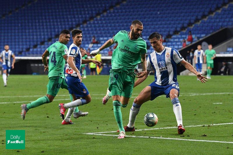 پخش زنده بازی رئال مادرید و اسپانیول امشب یکشنبه 8 تیر 99