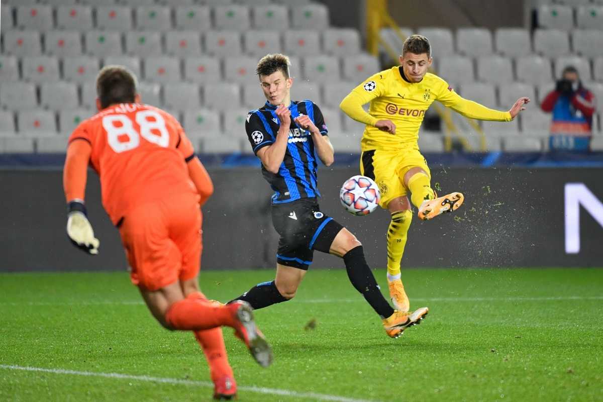 نتیجه بازی دورتموند و کلوب بروژ/ برتری زنبورها با دبل هالاند