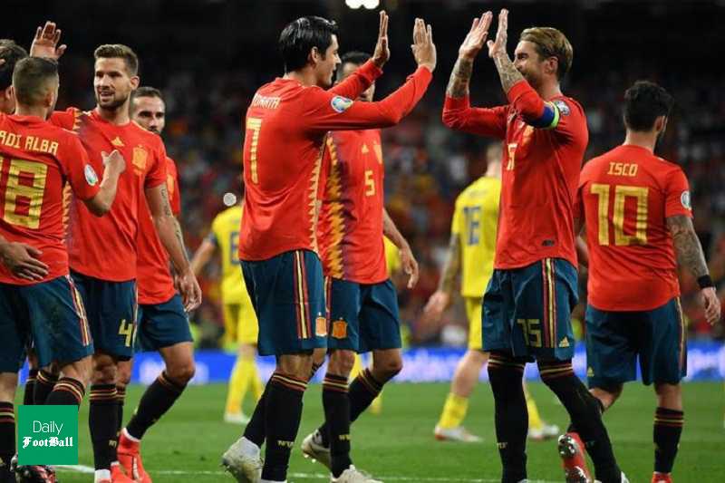 ترکیب اسپانیا مقابل هلند برای بازی امشب 21 آبان 99