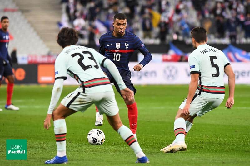 کیلیان امباپه بازی فرانسه مقابل پرتغال را از دست داد