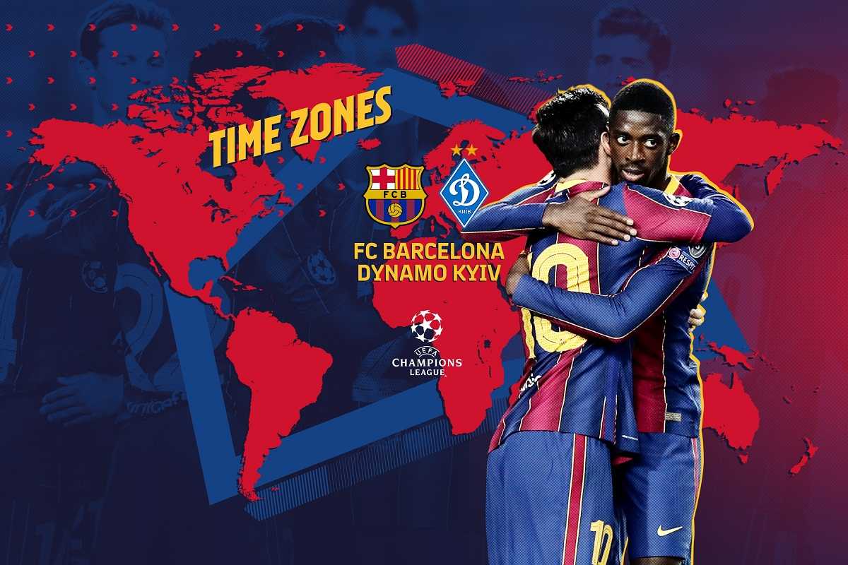 ساعت بازی بارسلونا و دیناموکیف امشب سه شنبه 4 آذر 99