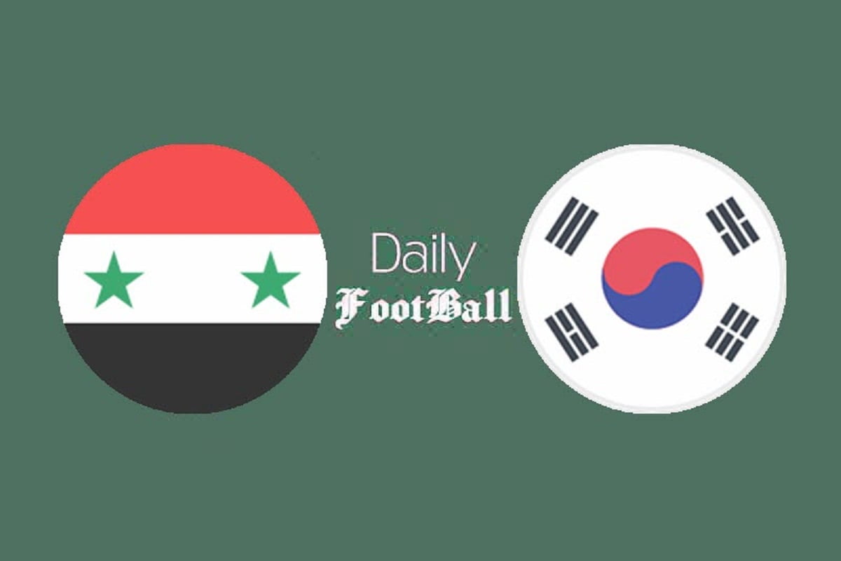پخش زنده بازی سوریه و کره جنوبی امروز سه شنبه 12 بهمن 1400