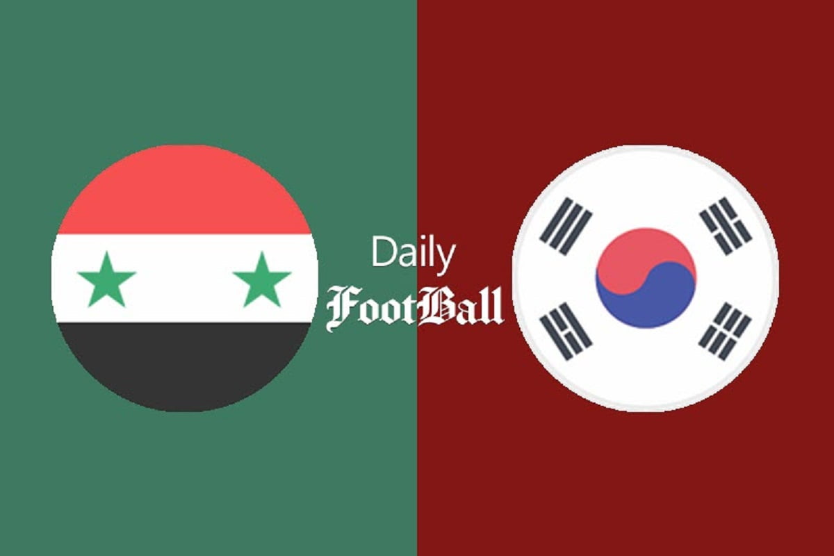 پخش زنده بازی سوریه و کره جنوبی امروز سه شنبه 12 بهمن 1400