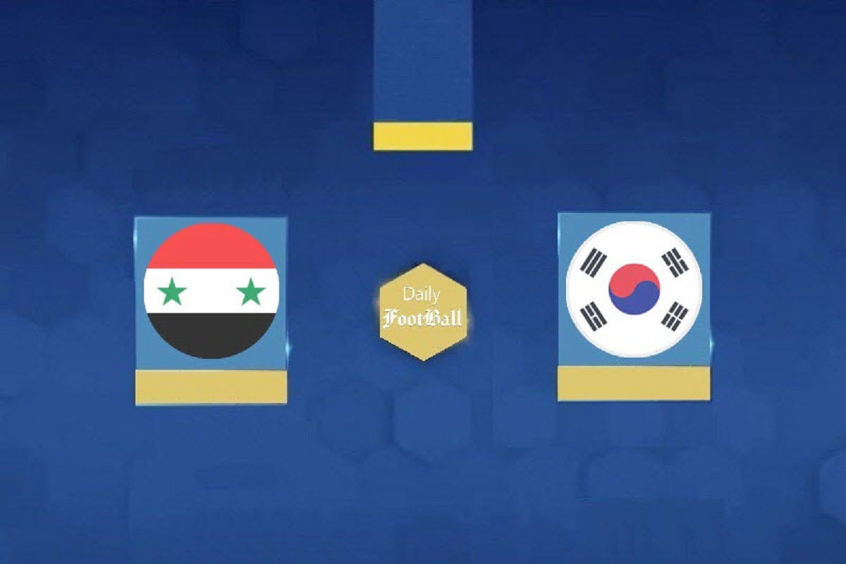 پخش زنده بازی سوریه و کره جنوبی امروز سه شنبه 12 بهمن 1400
