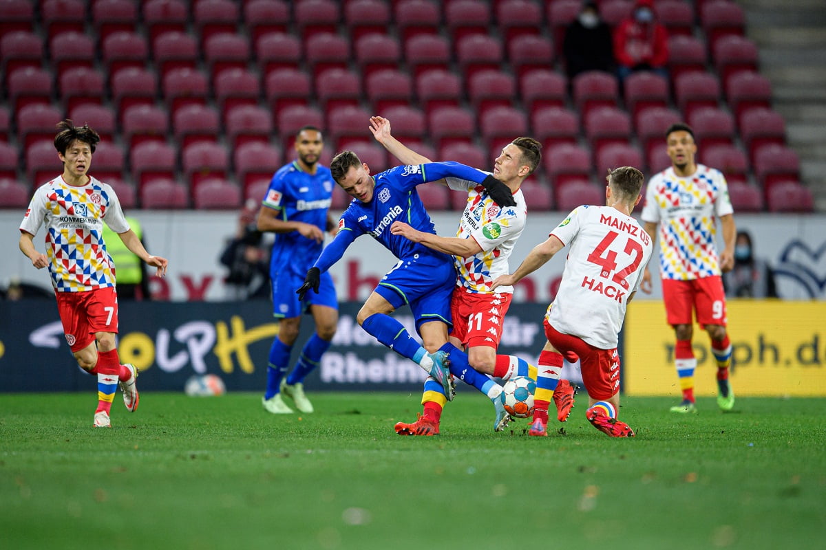 نتیجه بازی بایرلورکوزن و ماینتس| شکست لورکوزن بدون سردار آزمون