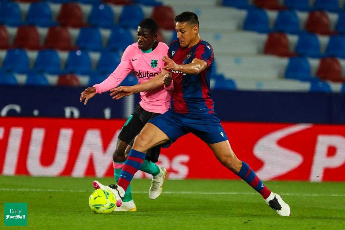 نتیجه بازی بارسلونا و لوانته| توقف بارسا در خانه لوانته