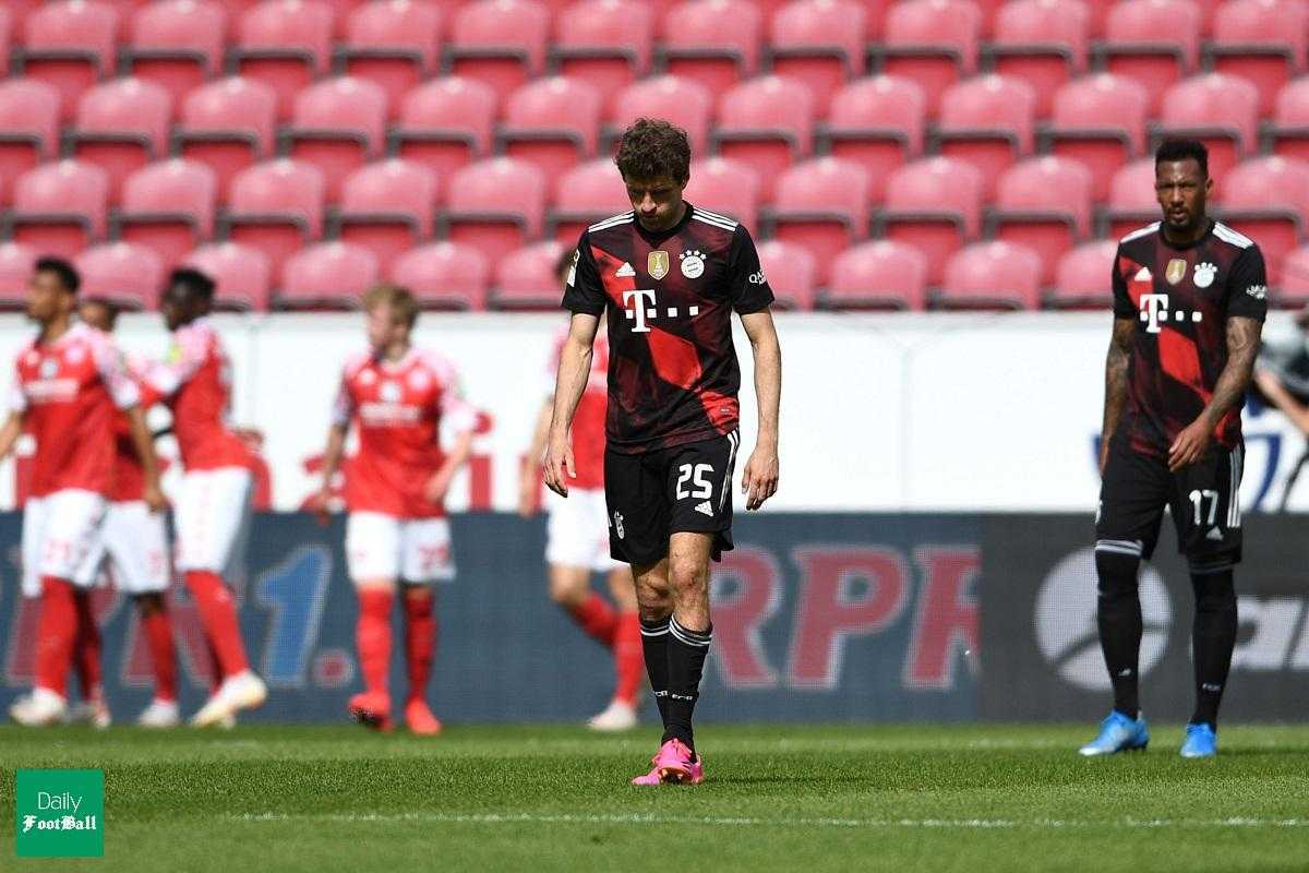 نتیجه بازی بایرن مونیخ و ماینتس| شکست بایرن در خانه ماینتس