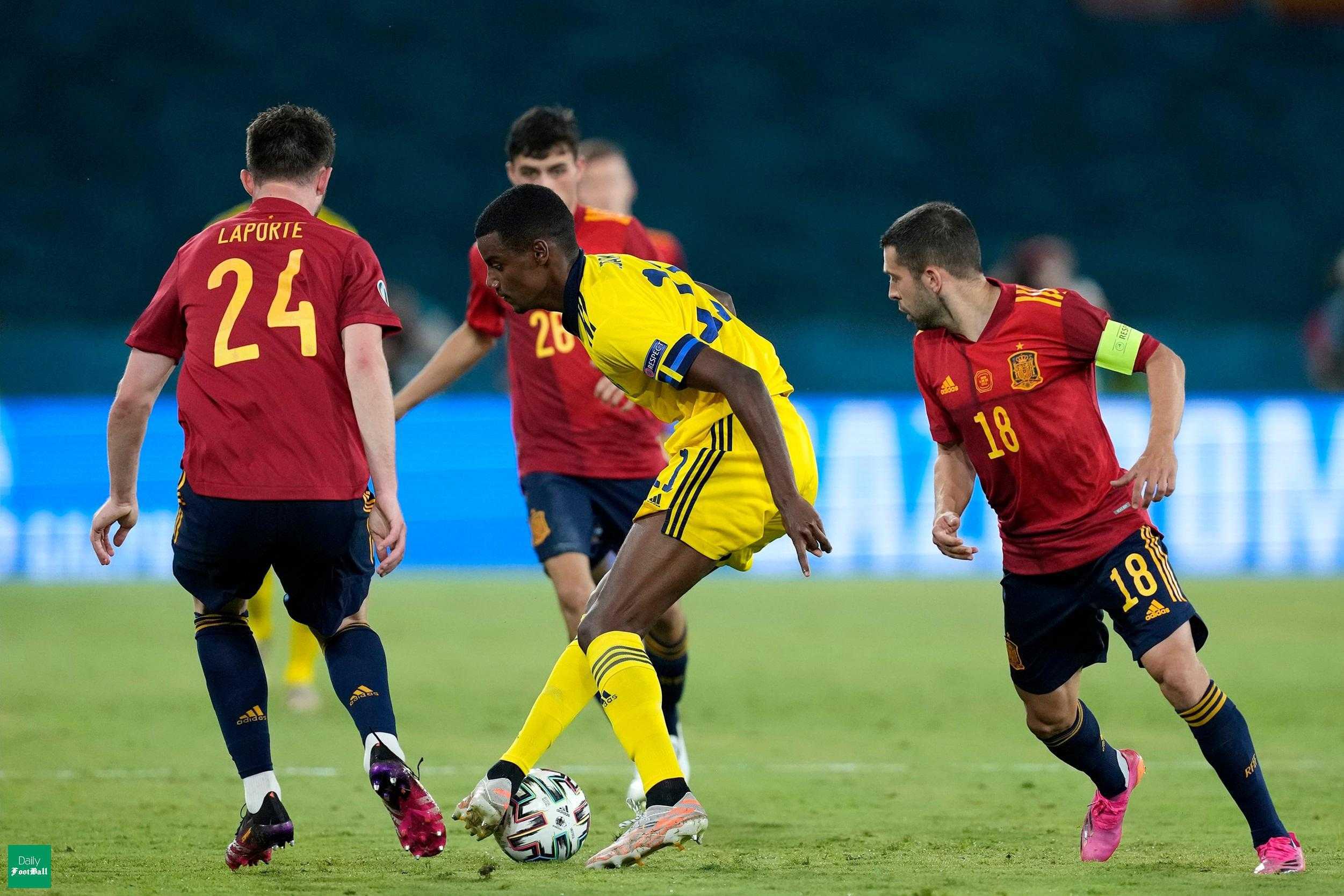 پخش زنده بازی اسپانیا و سوئد امشب دوشنبه 24 خرداد 1400