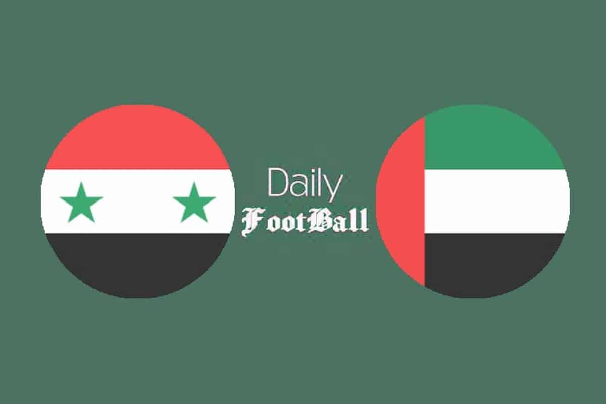 پخش زنده بازی سوریه و امارات امشب سه شنبه 16 شهریور 1400