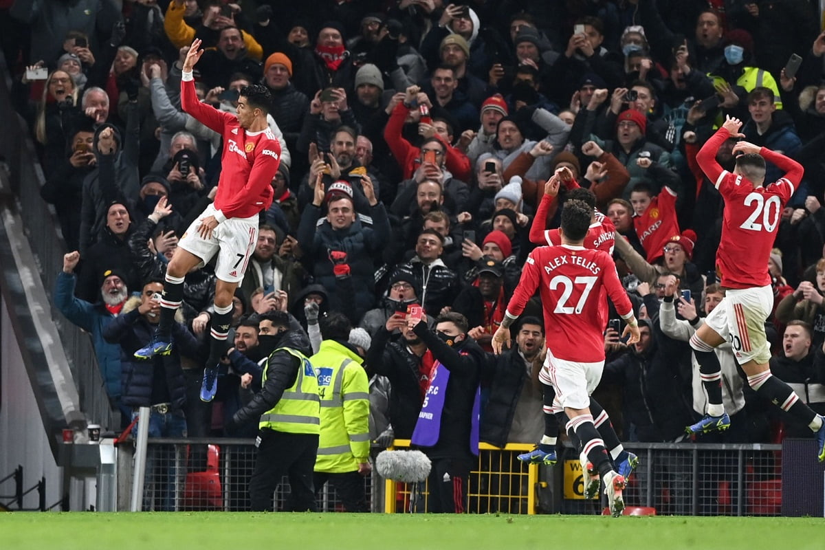 کریستیانو رونالدو در ترکیب منچستریونایتد مقابل کریستال پالاس برای بازی امشب 14 آذر 1400