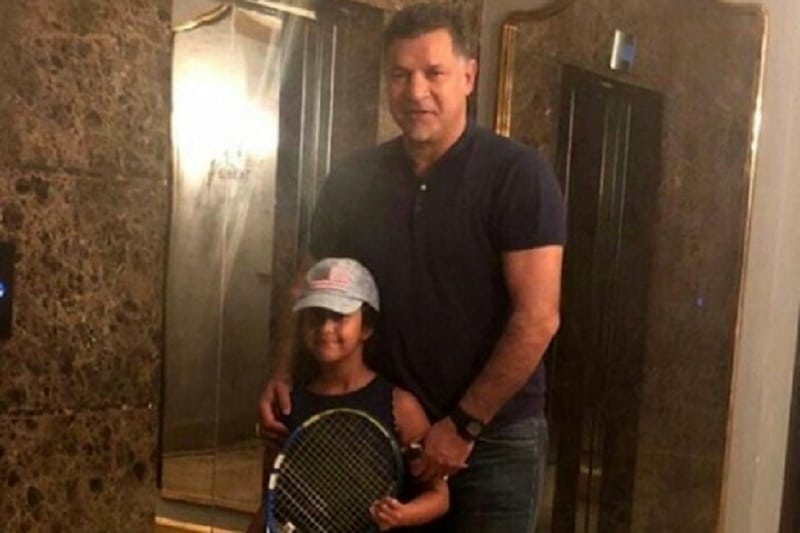 عکس| علی دایی و دخترش در کنار رئیس فیفا